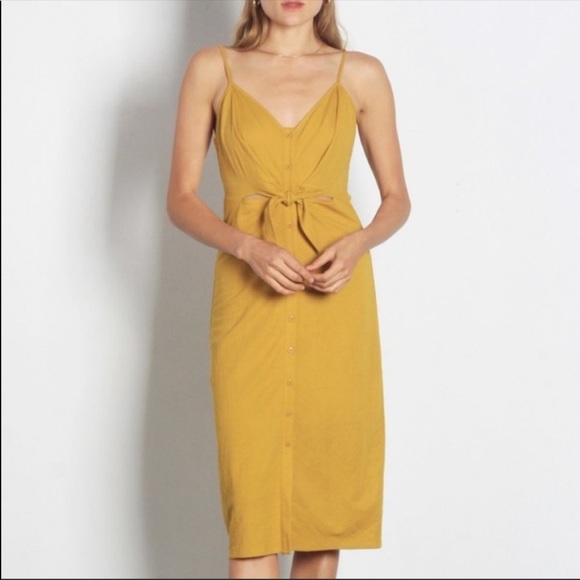 Mod Ref Mid length mustard dress - Picture 1 of 4